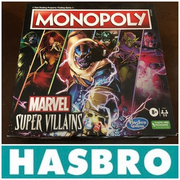 HASBRO - NWT Monopoly Marvel Super Villains Edition. Sealed Box - Picture 1 of 14